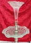 Старинна посребрена поставка Арт Деко, Epergne, снимка 3
