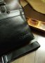 мъжка чанта кожена с презрамка/дръжки 3 отделения с цип А4 40/24/8, снимка 5