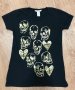 Тениска H&M със златни сърца и черепчета, снимка 1 - Тениски - 28516159