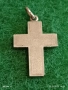 Сребърен кръст с текстурирана повърхност майсторска изработка 49377, снимка 3