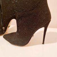 Дамски елегантни ботички на тънко токче, снимка 7 - Дамски обувки на ток - 43886741