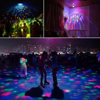 LED RGB въртяща цветна диско лампа крушка светлинни ефекти,декорация, снимка 13 - Крушки - 44106015