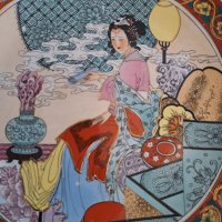 Китайска декоративна чиния , китайски порцелан, снимка 12 - Антикварни и старинни предмети - 38405755