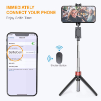 Bluetooth Селфи стик / Selfie stick 3 в 1, стойка, трипод, снимка 4 - Селфи стикове, аксесоари - 44906026