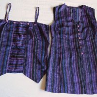 Комплект блузка с презрамки и туника без ръкави, снимка 1 - Комплекти - 26759324