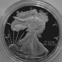 1 сребърен долар 2005 год./2005-W $1 EAGLE PCGS/ , снимка 1 - Нумизматика и бонистика - 40771104