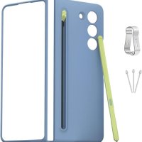 Калъф + Slim S Pen за Galaxy Z Fold 5, 2 накрайника (ледено синьо), снимка 1 - Калъфи, кейсове - 43169554