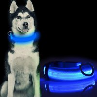 ПОДАРЪК при покупка над 100 лв./ USB Flash  LED ЛЕД Светещ нашийник за куче,акумулаторна каишка