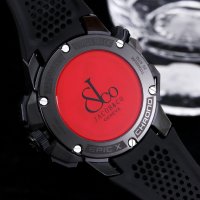 Mъжки часовник Jacob & Co. Epic X Chrono Black Titanium с кварцов механизъм, снимка 4 - Мъжки - 43522897