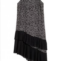 Нова рокля - 55% H&M черно бяла на точки M размер, снимка 2 - Рокли - 32746723