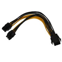 Адаптер PSU VGA 6pin to 2x6pin SS301033, снимка 1 - Друга електроника - 39235996