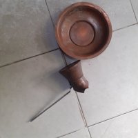 Медно джезве и Стара чиния лот, снимка 3 - Декорация за дома - 39111592