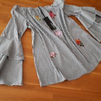 Ефирна блуза с етикет, снимка 4 - Блузи с дълъг ръкав и пуловери - 26684607