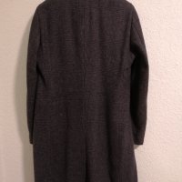 Мъжко зимно палто тъмно сиво каре, висококачествен вълнен плат XL 54, снимка 5 - Палта - 43780535