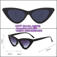 черни котешки слънчеви очила код 110521, снимка 2 - Слънчеви и диоптрични очила - 32841480