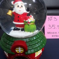 Коледно преспапие - зелена елха  Дядо Коледа, снимка 4 - Декорация за дома - 35070121