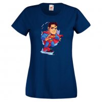 Дамска тениска DC Superman Star Wars Игра,Изненада,Подарък,Геймър,, снимка 6 - Тениски - 36788599