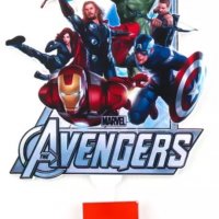 Avengers Марвел Батман Капитан Америка Хълк Отмъстителите Айрън Happy Birthday пластмасов топер , снимка 1 - Други - 36417046
