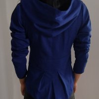 Синьо дамско сако , снимка 3 - Сака - 38937325