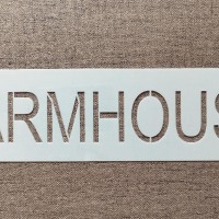 Шаблон стенсил надпис Farmhouse S109 скрапбук декупаж, снимка 1 - Други - 44895140
