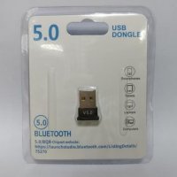 Нов USB Bluetooth адаптер 5.0 - USB Bluetooth Dongle 5.0, снимка 1 - Друга електроника - 35361122
