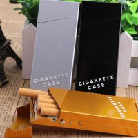 Нова Алуминиева малка кутия за слим цигари метална цигарена табакера с копче и пружина модна стилна , снимка 14 - Табакери - 39419424