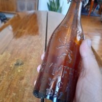 Стара бирена бутилка Пивоварно Дружество Шумен Русе 1937, снимка 3 - Други ценни предмети - 37760489