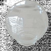 НИСКА ЦЕНА!!! Стъклен глобус, плафон, абажур - БЯЛ и ПРОЗРАЧЕН, снимка 2 - Външни лампи - 43709056