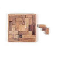 дървена логическа игра - главоблъсканица MyKIDS пъзел, снимка 2 - Пъзели - 28454211