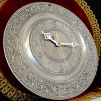 Стенен часовник от калай,W.Germany. , снимка 1 - Антикварни и старинни предмети - 43940919