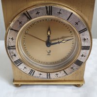 Настолен бронзов механичен часовник JAZ 1976 - 1978 година., снимка 4 - Антикварни и старинни предмети - 43527217