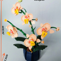 Орхидея ЛЕГО- розово или оранжево, снимка 2 - Други - 44919642