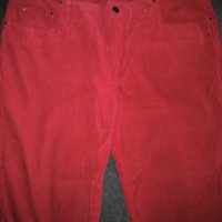 Дизайнерски червени джинси "Jackpot" by Carly Gry / голям размер, снимка 2 - Панталони - 14225321