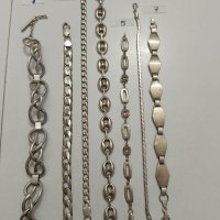 Красиви сребърни маркирани гривни , снимка 1 - Гривни - 43242278