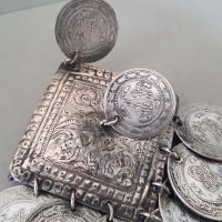 Родопски възрожденски сребърен накит 132 гр. забодка трепка, снимка 7 - Антикварни и старинни предмети - 33226560