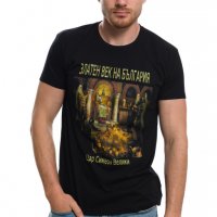 Нова мъжка тениска с дигитален печат Златен век на България, снимка 3 - Тениски - 28092062