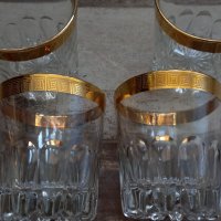 четири чаши за уиски Ritz с позлата , снимка 1 - Чаши - 42958063
