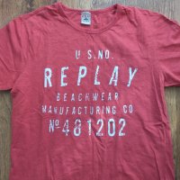 replay beachwear - страхотна мъжка тениска КАТО НОВА, снимка 9 - Тениски - 36682978