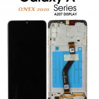 Нов 100% Оригинален LCD Дисплей + Тъч скрийн +Рамка за Samsung  SM-A207 Galaxy A20s Service Pack  , снимка 1 - Резервни части за телефони - 33614422