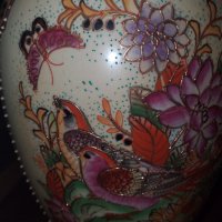 Сатцума Satsuma Стара китайска ваза порцелан, снимка 6 - Антикварни и старинни предмети - 43133721