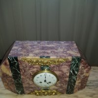 Настолен механичен мраморен часовник, снимка 8 - Антикварни и старинни предмети - 37752561