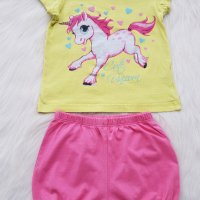 Тениска Еднорог и къси панталони Carter's - 2 години, снимка 4 - Комплекти за бебе - 33242276
