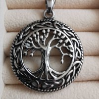 Медальон Дървото на живота , снимка 2 - Колиета, медальони, синджири - 43352941