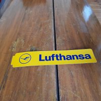 Стар стикер,лепенка Lufthansa, снимка 1 - Други ценни предмети - 34947043