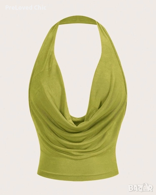 Зелен блестящ потник , снимка 1