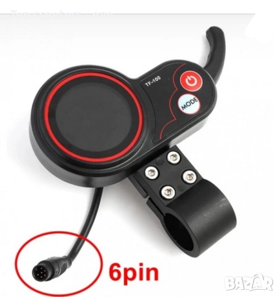 LCD-TF 100 • Палец с дисплей  6 pin Top scooters / Триколки / Скутери / Тротинетки / Консумативи , снимка 1