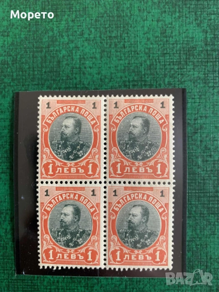 Бълг. марки-Редовни - Фердинанд(без кука)-1905г-Каре(чисто), снимка 1