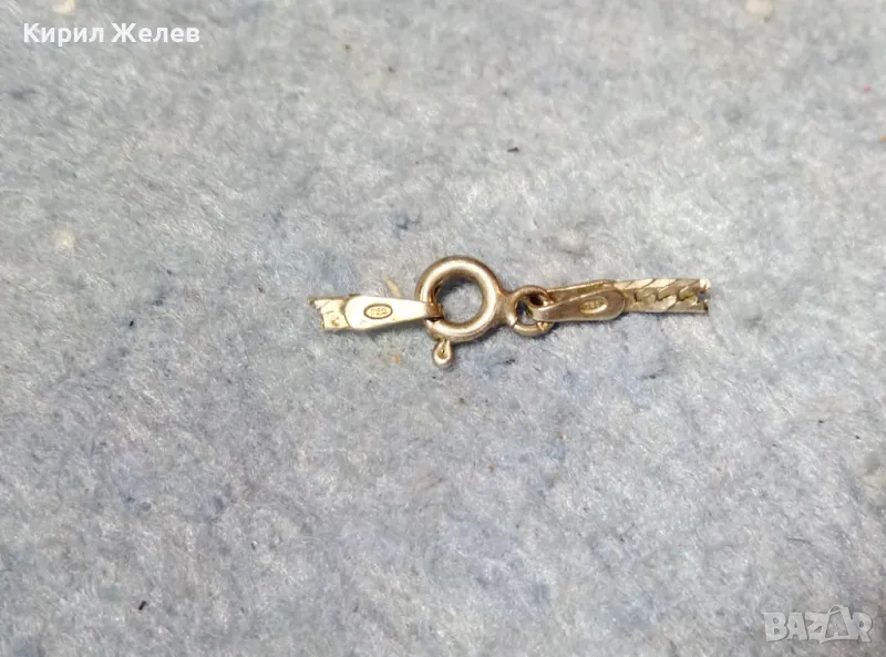 СТАРА СРЕБЪРНА ЗАКОПЧАЛКА За КОЛИЕ ВЕРИЖКА ГРИВНА СРЕБРО 925 ITALY КАРАБИНКА За СИНДЖИРЧЕ 38033, снимка 1