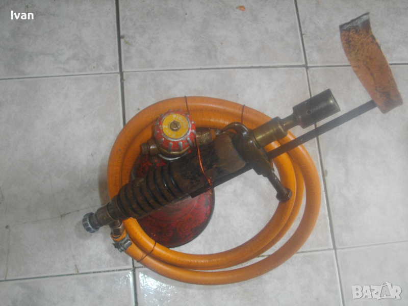 Газов Пропан-Бутан Поялник С Бутилка и Маркуч-Немско Старо Профи Качество-Отличен, снимка 1