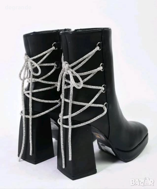 Дамски боти Висок Ток, снимка 1